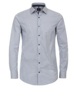 Деловая рубашка VENTI "Деловая рубашка VENTI принт", синий
