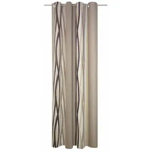 Шторка Brooklyn с люверсами, 1 шт. Wirth, коричневый