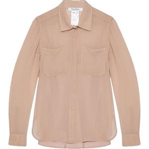 Max Mara Ercole Шелковая Рубашка MaxMara, Розовая