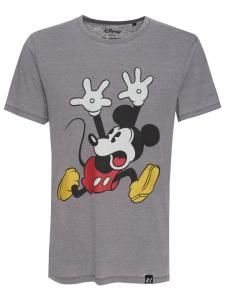Футболка Re:Covered T-Shirt Disney Mickey Mouse Panic, светло-серый
