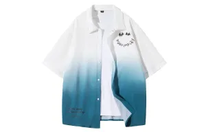 Рубашка Unisex Lapel Moderate Others BOBBY ABLEY, белый зеленый (comes with 3-stripes short-sleeved shirt)