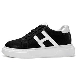 Амортизация, отскок, увеличение высоты, устойчивость к истиранию, противоскользящие низкие повседневные туфли унисекс PAIBLOKS, Black