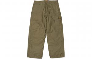 Брюки с логотипом Human Made, army зеленый