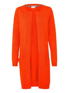 Кардиган PULZ Jeans Knit Cardigan Sara, цвет Orange red