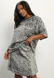 Юбка Yours Clothing MIDI , Silver/Grey