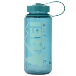 Бутылка для воды Nalgene Sustain Logo с широким горлом объемом 16 унций REI Co-op, Cadet Blue