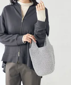 Вязаная сумка из люрекса Avv, цвет Silver