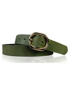 Ремень FRONHOFER Damengürtel goldene Schnalle, хаки