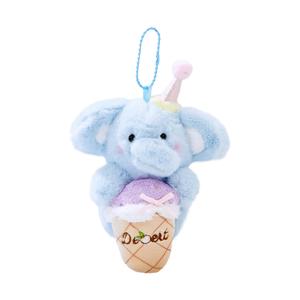 The Green Party Плюшевый кулон Blue Happy Elephant, высота 13 см