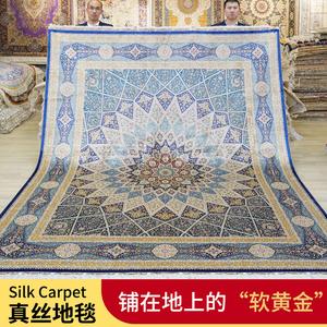 Tianjiang Ковер 240x300 см для гостиной/спальни Tianjiang Silk, ручной работы, в персидском стиле