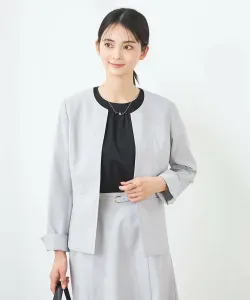 Можно стирать/Легкий уход/Защита от УФ-излучения/Приятная на ощупь/Быстросохнущая летняя эластичная куртка с вырезом-капелькой Avv, цвет Light Gray