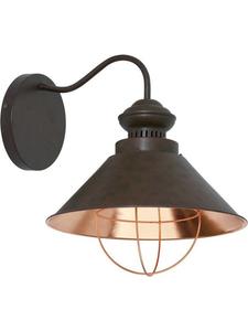 Настенный светильник из коричневой меди