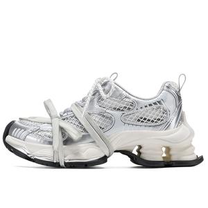 GG-CC GG CC Городские технологичные кэжуал кроссовки противоскользящие износостойкие низкие потертые массивные женские серебристо-розовые, цвет Pink