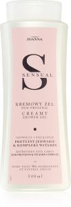 Чувственный кремовый гель для душа Joanna, silk proteins & vitamin complex 500 мл