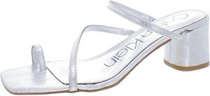 Женские босоножки на каблуке Calvin Klein Belma, Silver Crocodile 098