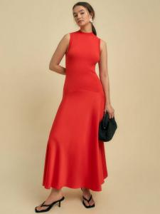 Бесплатное вязаное платье FLORERE, Orange