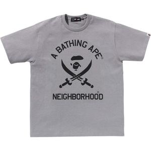Футболка Unisex NEIGHBORHOOD Co brand SS25 A BATHING APE, серый