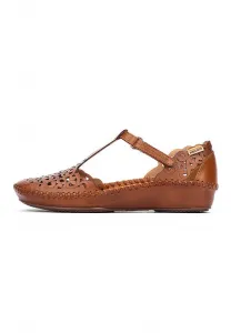 Балетки p. vallarta с ремешком на щиколотке Pikolinos, Light Brown