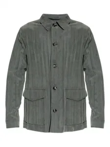 Куртка с застёжкой на пуговицы и карманами Giorgio Armani, серый