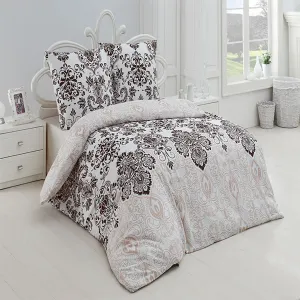 Комплект постельного белья : пододеяльник 155x220 см, наволочка 80x80 см, комплект из 2 предметов из 100% хлопкового перкаля с застежкой-молнией Buymax