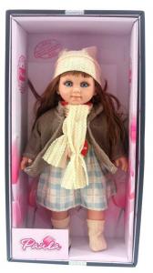 Большая кукла Паула говорящая и поющая по-польски в элегантной одежде 40 см 1983 г. Gazelo