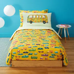 Комплект Пододеяльников "Машинки" 200X200 Bassetti, желтый