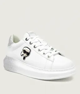 Кроссовки KAPRI из кожи с эффектом омбре Karl Lagerfeld, белый