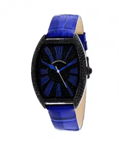 Женские шикарные часы с черным циферблатом - cv4845 Christian Van Sant, black