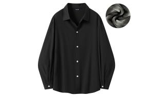 IE Универсальная повседневная рубашка Unisex I.E, Светло-кофейный