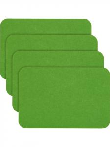 Erwin Müller Набор фетровых салфеток под тарелки, 4 штуки, Beja, яблочно-зеленого цвета