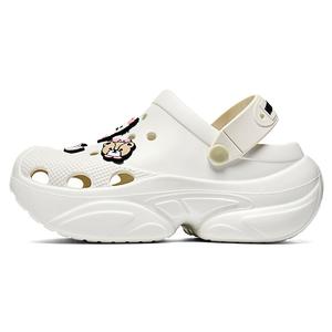 Симпатичные женские садовые туфли Supreme, уникальная форма, платформа с высоким отскоком, увеличивающая рост, миниатюрные Hello Kitty, White