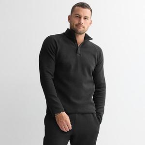 Мужской флисовый пуловер на четверть молнии Flx, Black