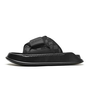 Wolves • Family QUNLANGSHIJIA Устойчивые к запахам и истиранию сандалии-слипоны для мужчин Black