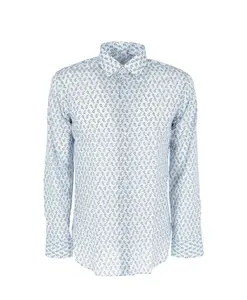 Повседневная хлопковая рубашка Etro, синий