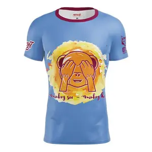 Футболка с коротким рукавом Otso Emoji Monkey See, синий
