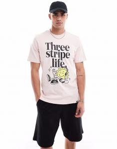 Футболка Performance positive розового цвета Adidas Performance