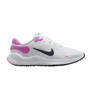 Кроссовки Revolution 7 GS, цвет White Playful Pink Navy
