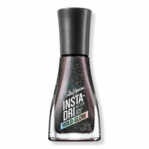 Лак для ногтей Insta-Dri, нейтральные оттенки Sally Hansen, Chrome Zone (irredescent black)
