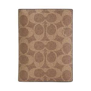 Signature Coated Canvas Кардхолдер Small женский Tan COACH, коричневый