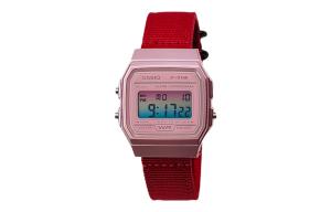 CASIO Часы Retrofit Series Quartz Movement Nylon Strap Watch Men's Watch Pink Watch Dial
