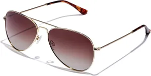 Солнцезащитные очки Hawkers Hawk - поляризованные, для мужчин и женщин - модные солнцезащитные очки - 100% защита от УФ-излучения UV400, Brown · Gold