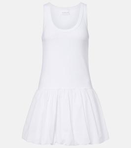 Мини-платье из поплина с добавлением хлопка Isla Velvet, белый