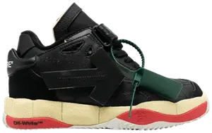 Кроссовки Off-White Wmns Puzzle Couture Low 'Black', черный