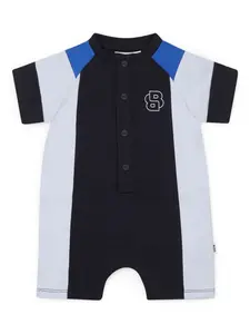 Ромпер с принтом BOSS Kidswear, синий