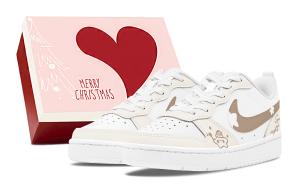 Женские скейтерские кеды Court Borough Low top Nike, желтый/коричневый