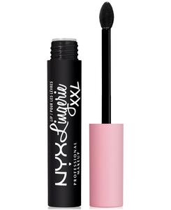 Матовая жидкая помада NYX Professional Makeup Lip Lingerie XXL Long-Lasting, naughty noir, 4 мл