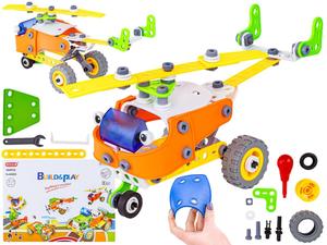 DIY набор четырехугольных строительных блоков для самолетов, винты для скручивания, креатив 5в1 PakaNiemowlaka