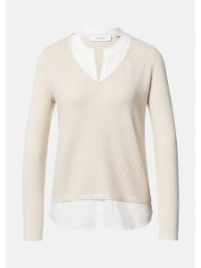 Вязаный свитер в цвете 8102_бежевый comma