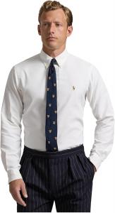 POLO RALPH LAUREN Мужская классическая рубашка Oxford Performance, White