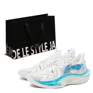 LINING Sonic 11 Ride Waves устойчивые к истиранию баскетбольные кроссовки низкие мужские синие белые